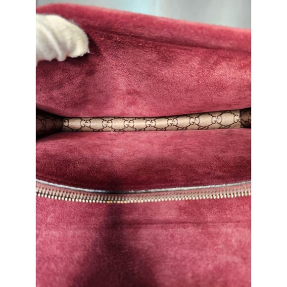 Gucci Dionysus Blooms Floral GG Supreme Canvas Shoulder Bag Medium Silver Chain - Picture 13 of 16